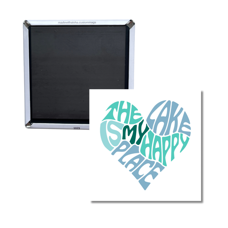 The Lake Is My Happy Place Magnet – Lake Life Decor