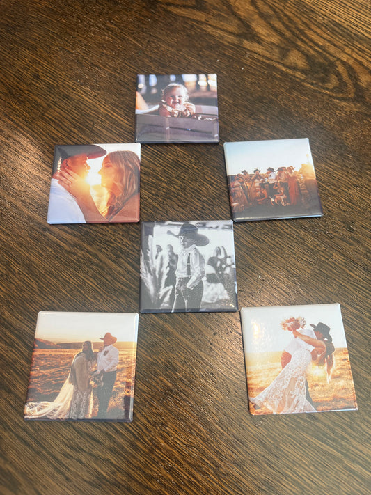 6 Custom Photo Magnets